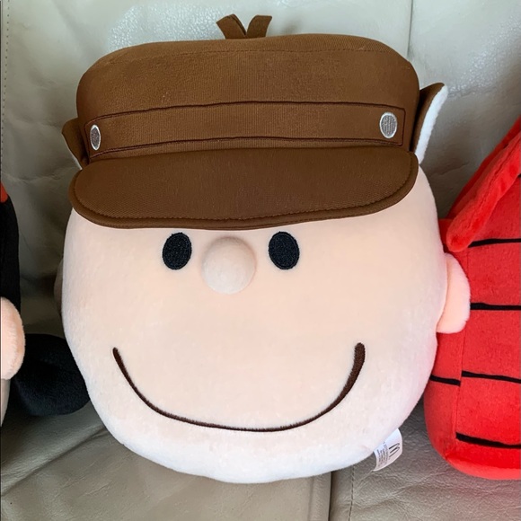 NEW Lot of 5 Snoopy Complete Set McDonald 2015 Plush Cushion Pillow Rare Limited - Picture 5 of 11